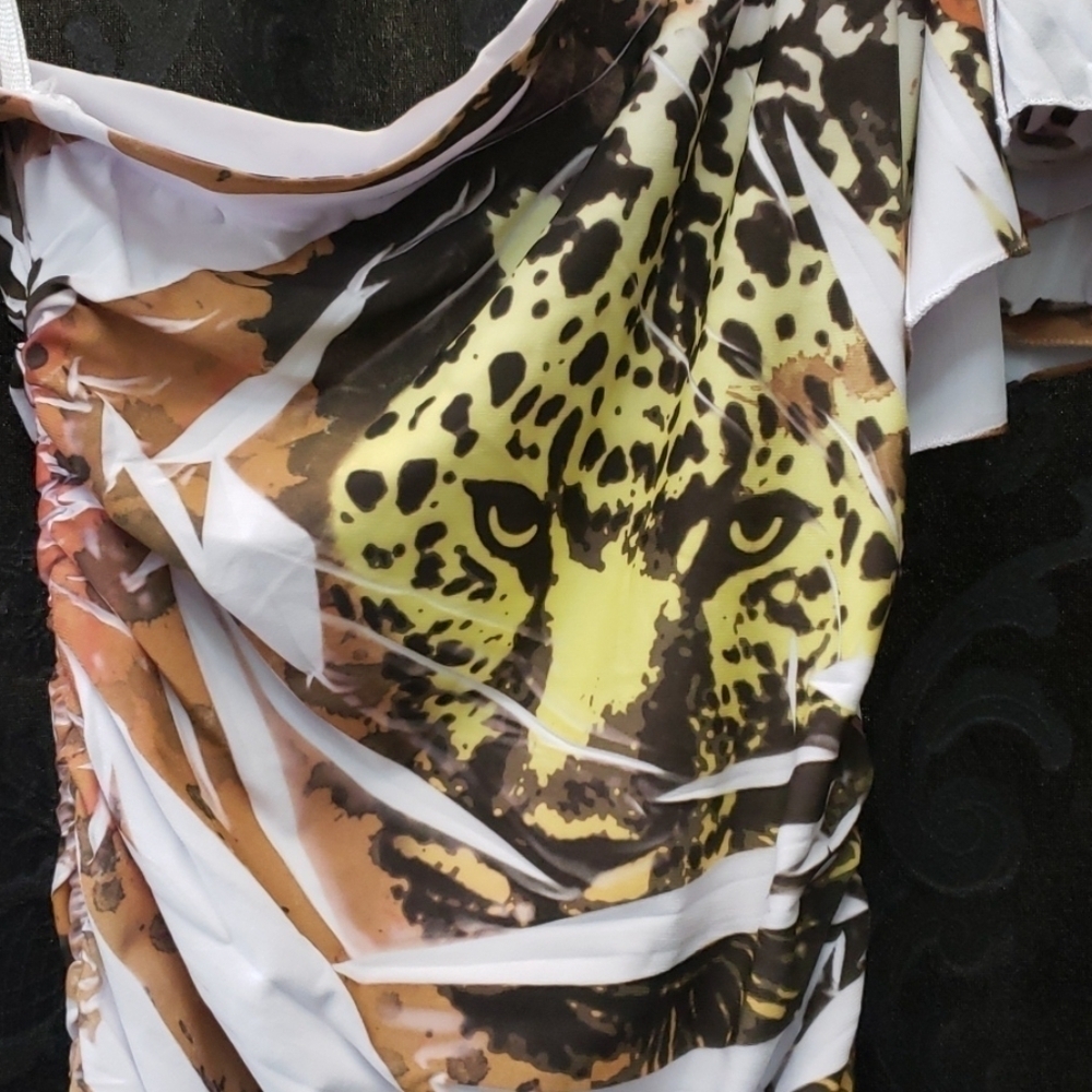 Sublime Print One Shoulder Tunic Top/Mini Dress - Picture 4 of 6